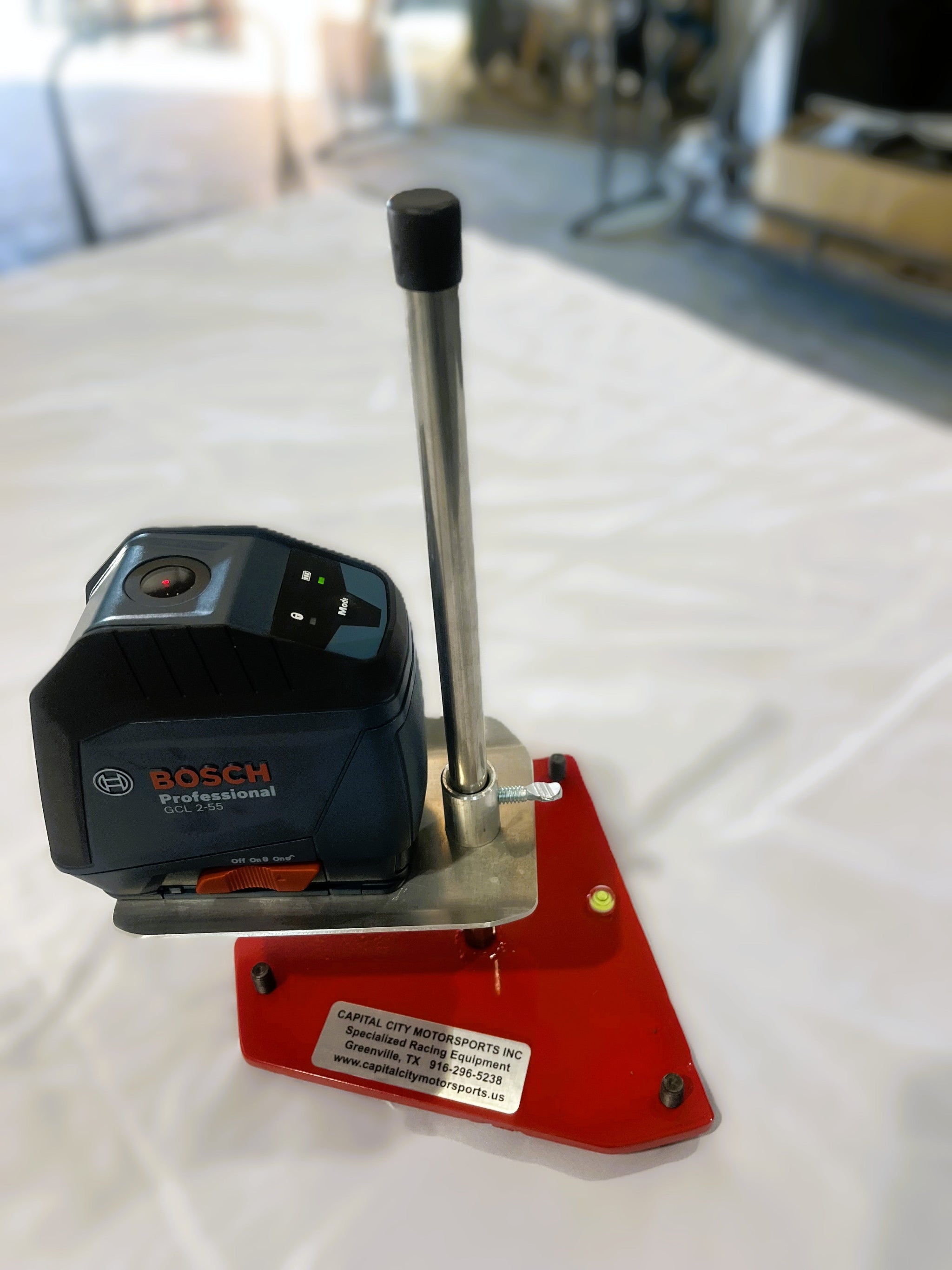 Laser stand with laser